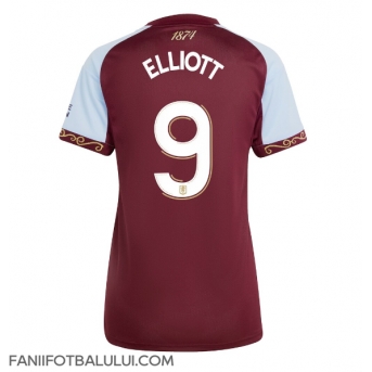 Aston Villa Harvey Elliott #9 Tricou Fotbal Replică 2025-26 Femei Acasa